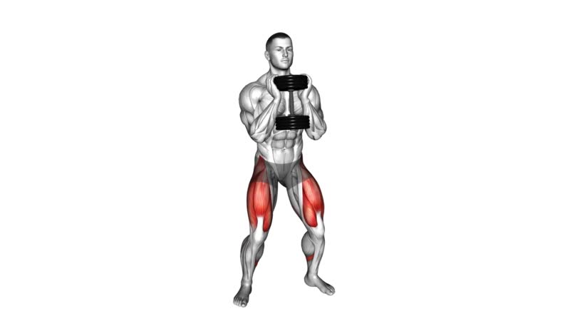 Demonstration of the goblet squat